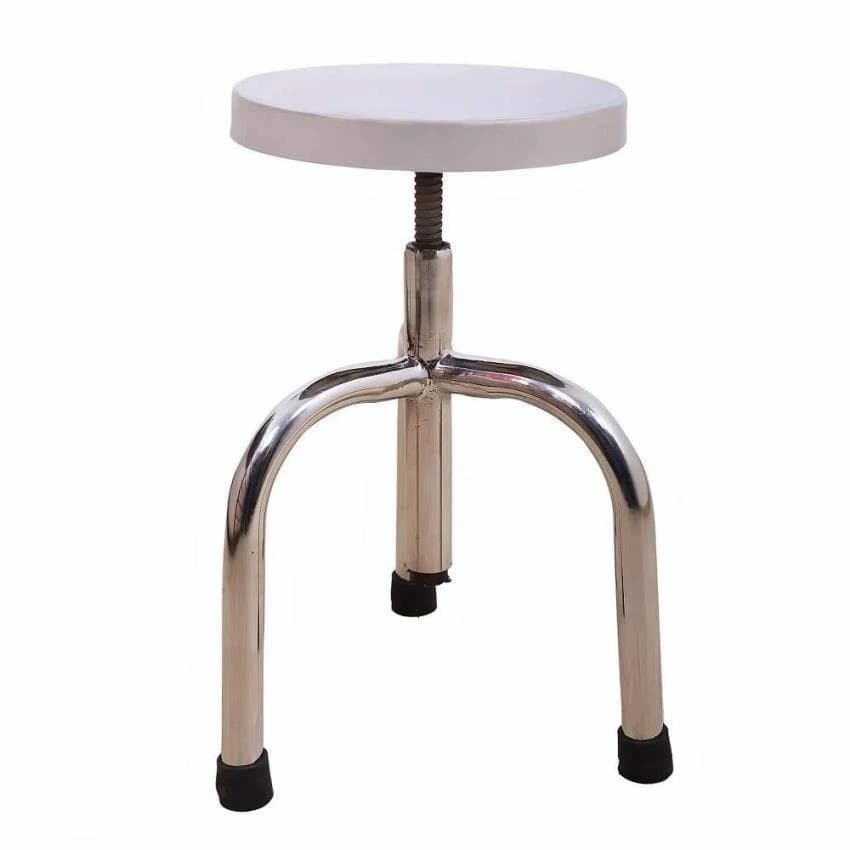 Stainless Steel Silver Patient Revolving Stool