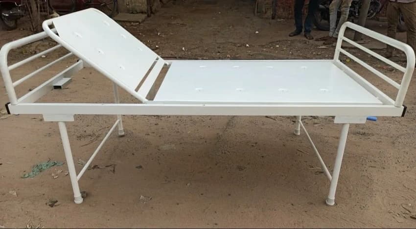 Mild Steel Hospital Bed, powder coated