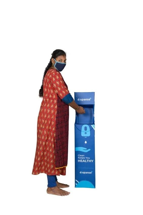 Frp Dispanse Touchless Liquid Hand Sanitizer Dispenser, Carton Box, 250mm x 1200mm