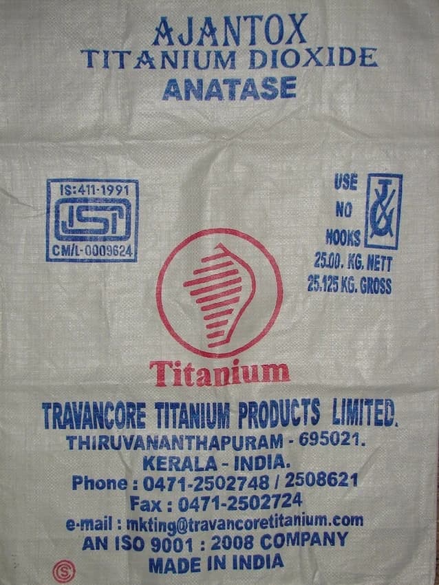 Titanium Dioxide, 25kg Bags, 25 kg