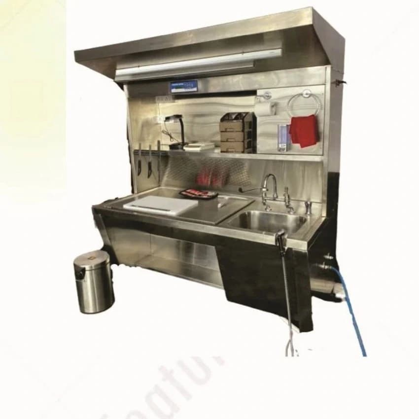 INDOSATI GROSSING STATION, Stainless Steel, 36 inches