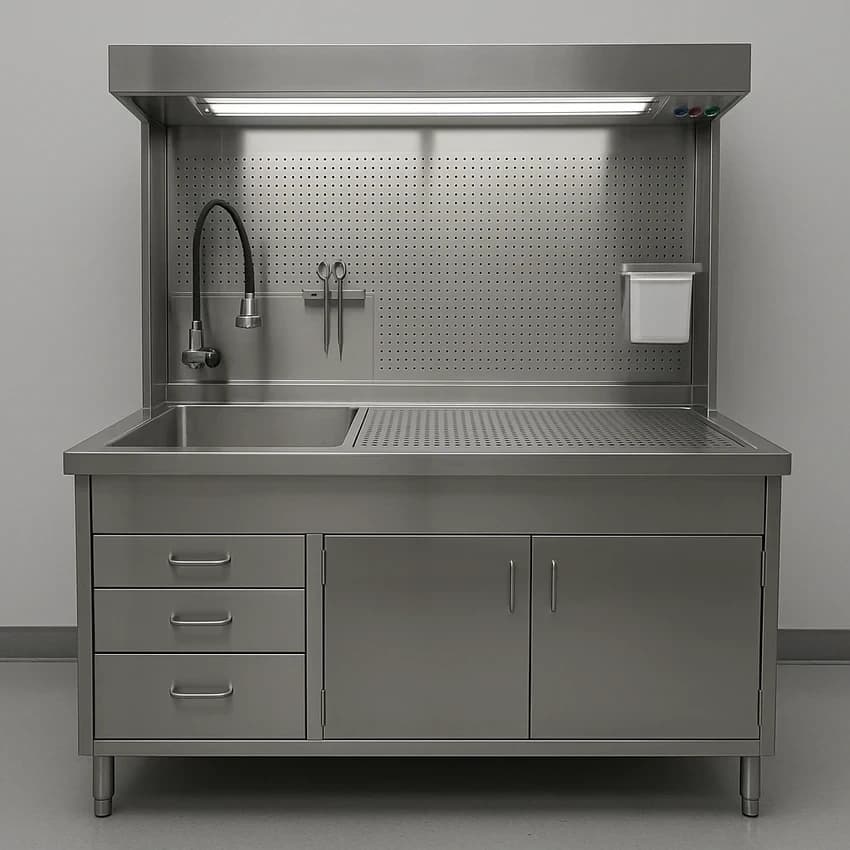 Histopathology Grossing Workstation, Stainless Steel, 36 inches