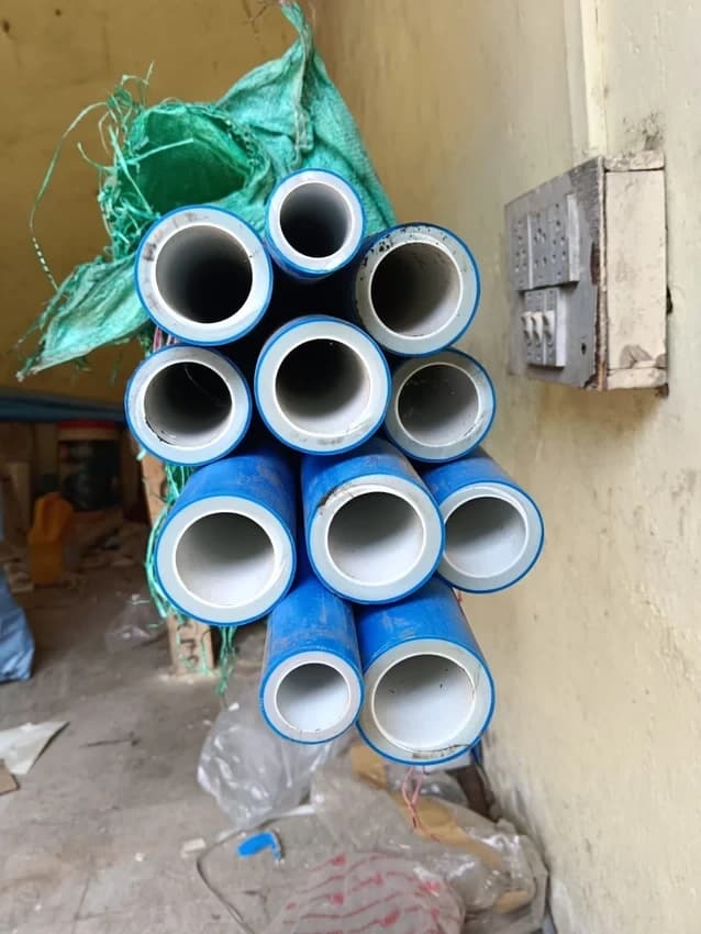 Green Round PPR Plastic Pipe