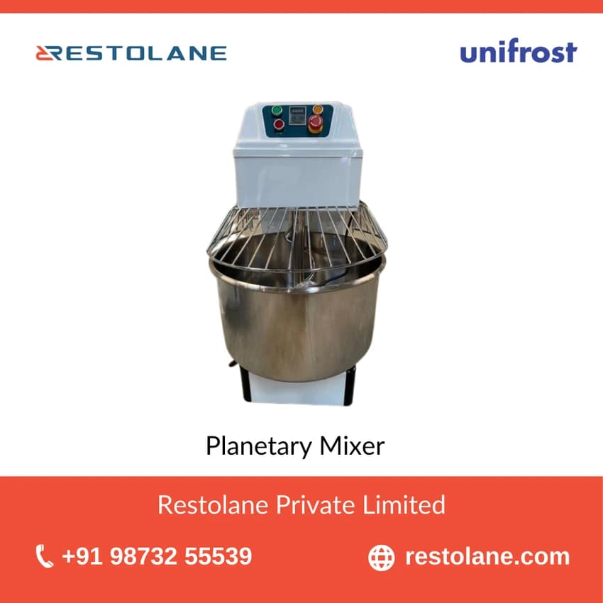 220V Semi-Automatic Restolane Spiral Mixer - 20 liters, Electricals 220v/50 Hz./ 1 Ph
