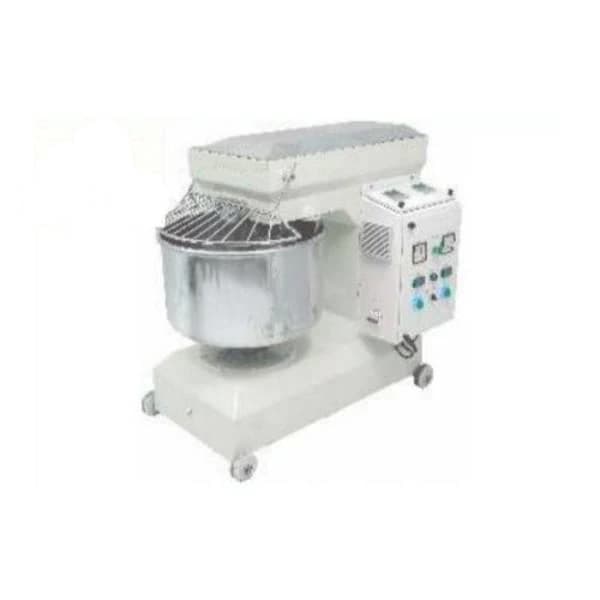 Semi-Automatic Top Loading 20 kg Spiral Dough Mixer Machine, Silver