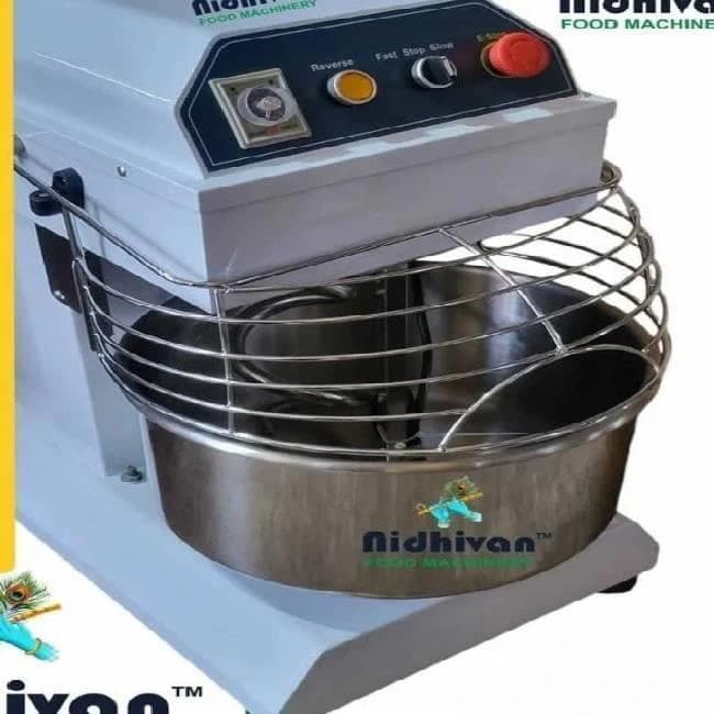 Stainless Steel (SS) Fixed Bowl Spiral Mixer Machine