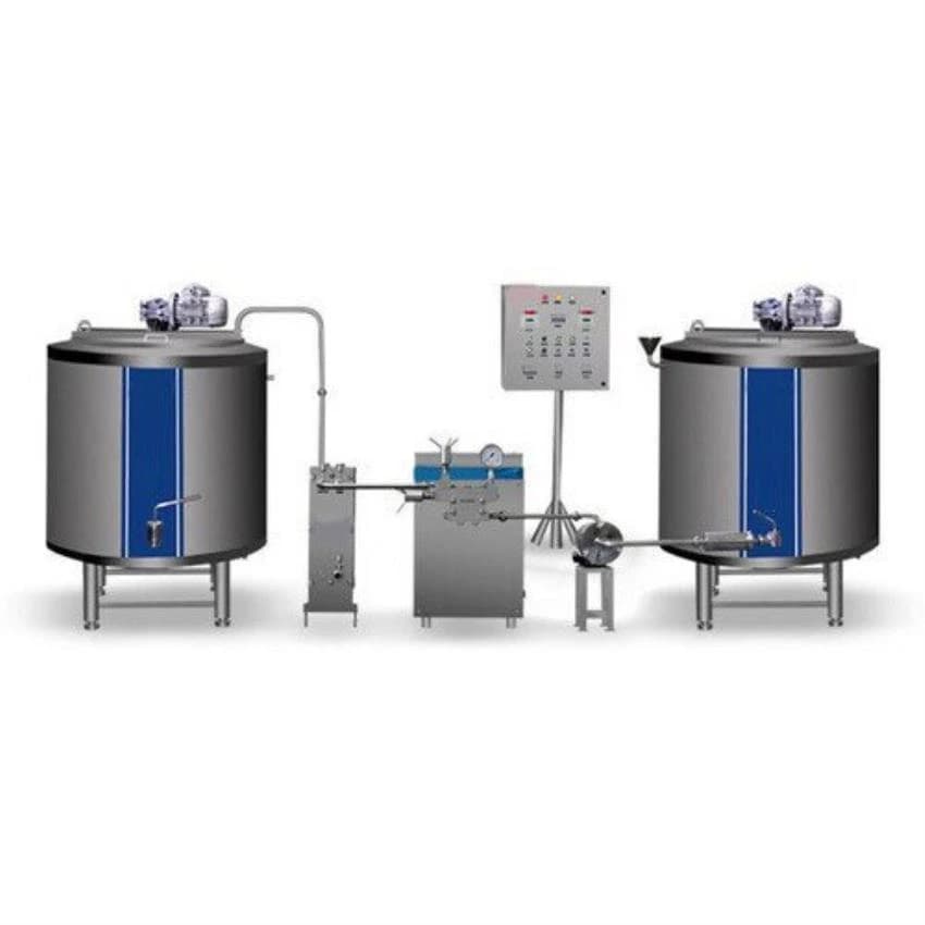SS304 Ice Cream Mix Plant, For Dairy, Capacity: 100