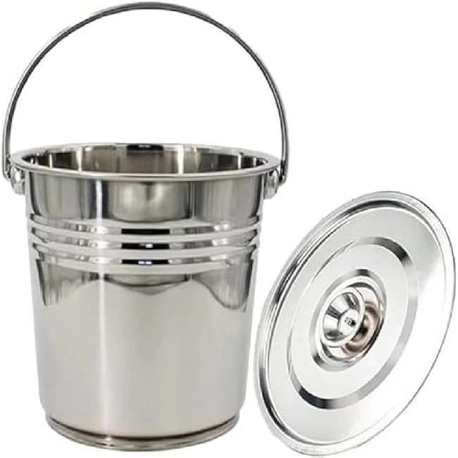 SS Bucket With Transparent Liners