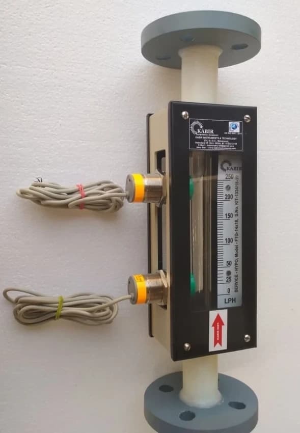 Kabir Acrylic Rotameter with Sensor, For Liquid Or Gas, Model: ABRM-SENSOR