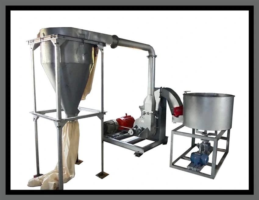 Rajeshwari Mild Steel Automatic Suction Pulverizer Machine, Capacity: 50-1000kg, 10 - 150 HP