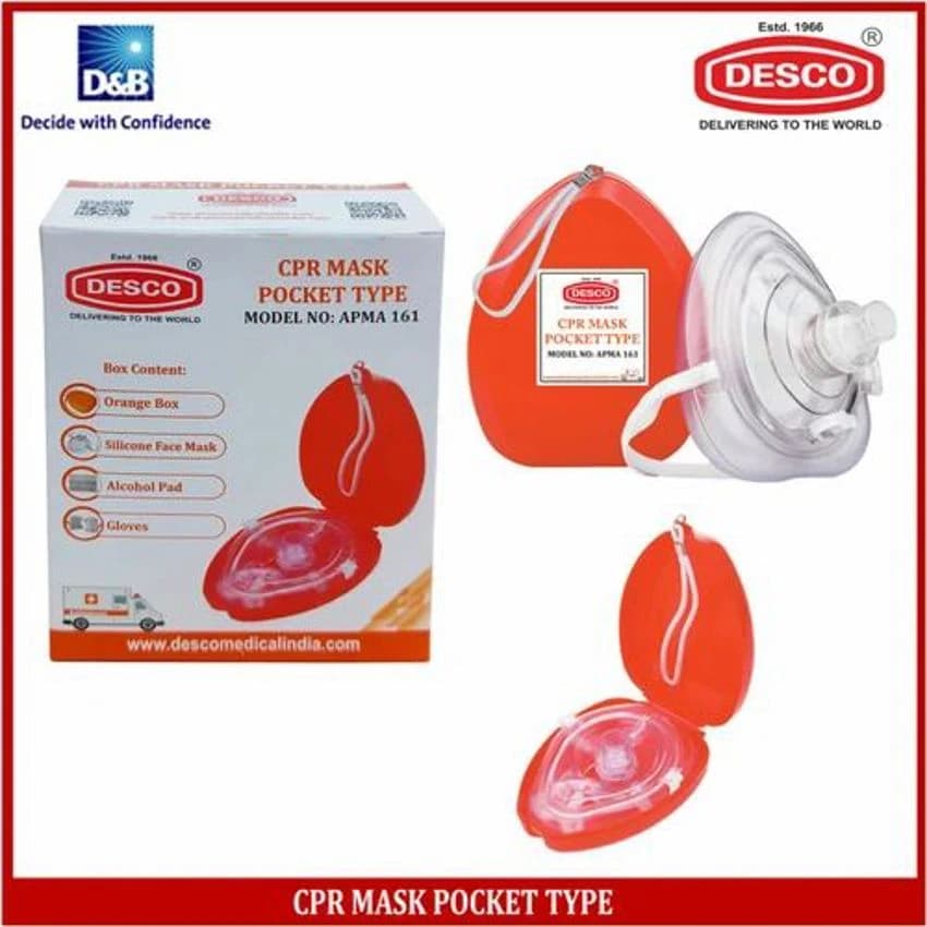 CPR Mask Pocket Type Desco