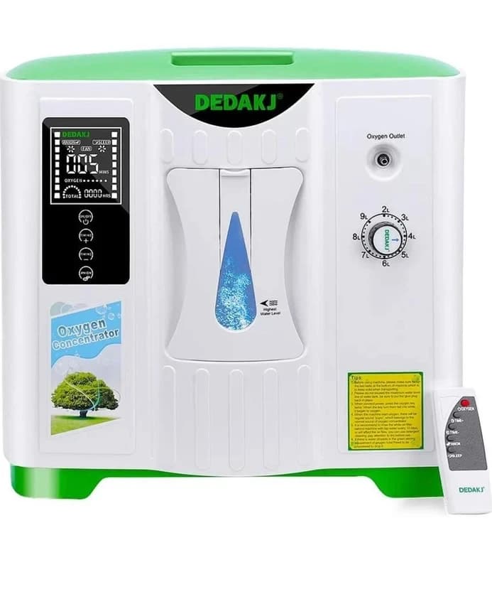 Dedakj Portable Oxygen Concentrator, 9 LPM