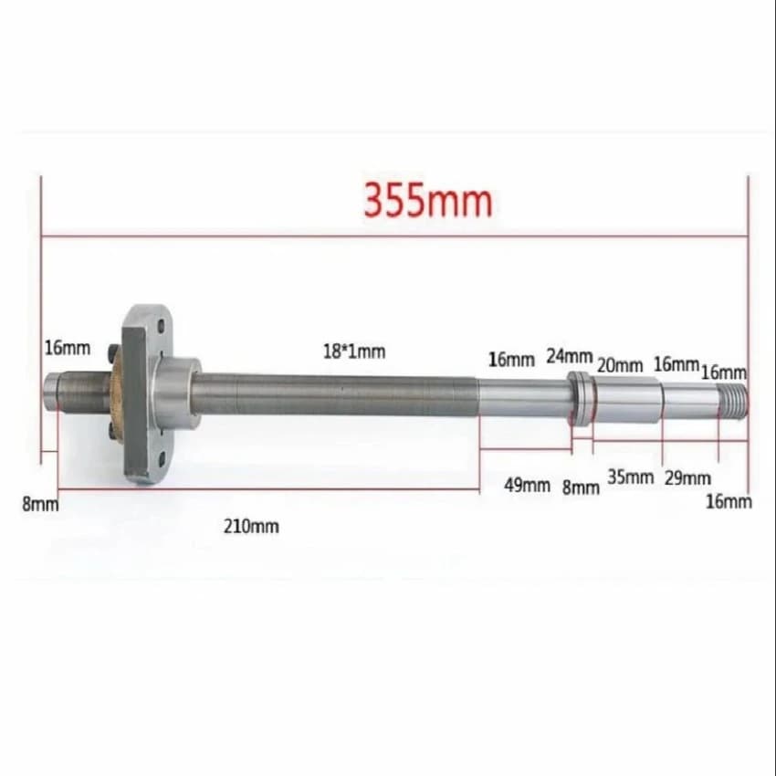 Material: Alloy steel 355mm Screw Rod, For Industrial