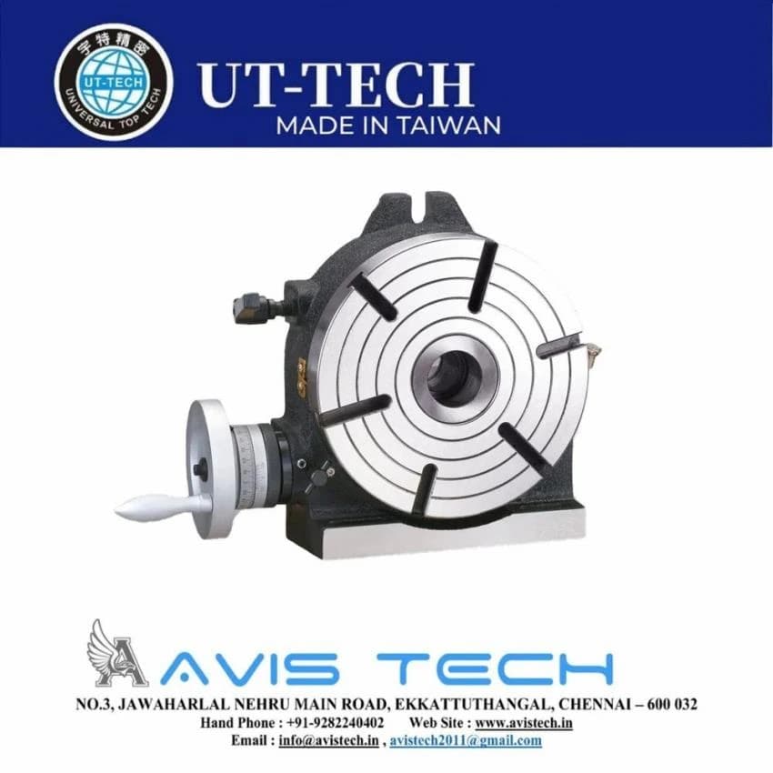 Iron Horizontal and Vertical Rotary Table CCHV-8, 10, 12, For Industrial