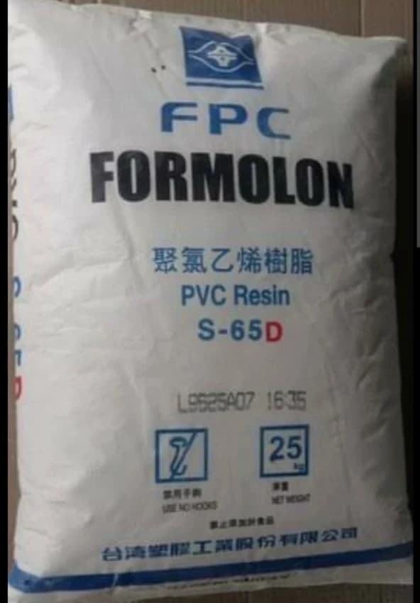 Powder Formosa PVC Resin S-65D, For Pipe Industry, Grade Standard: Pipe Grade