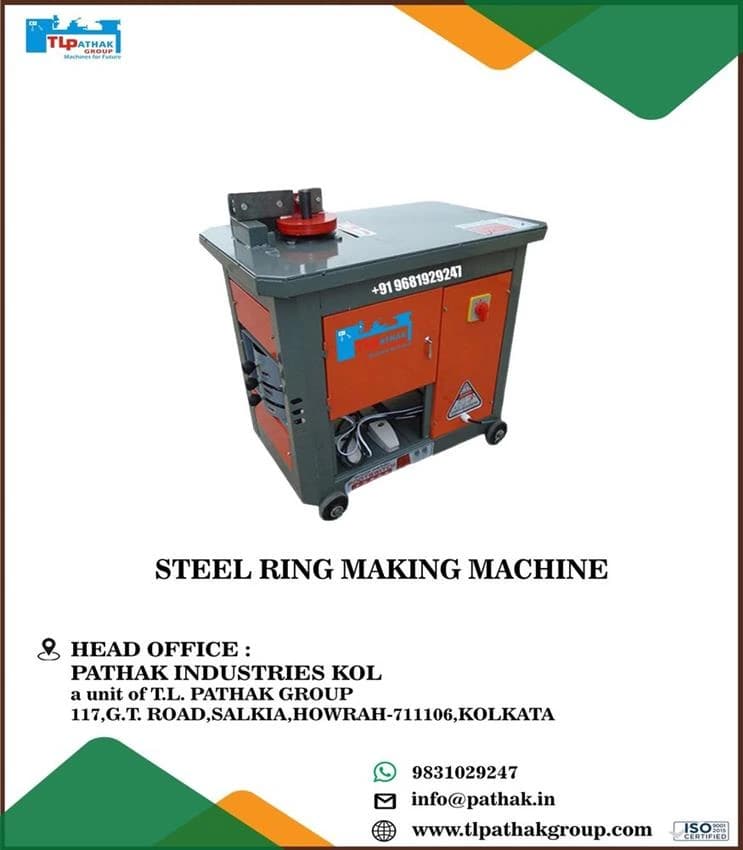 Horizontal Tmt Bar Steel Ring Making Machine, Model Name/Number: KCPSB1, Bar Dimensions: 20MM