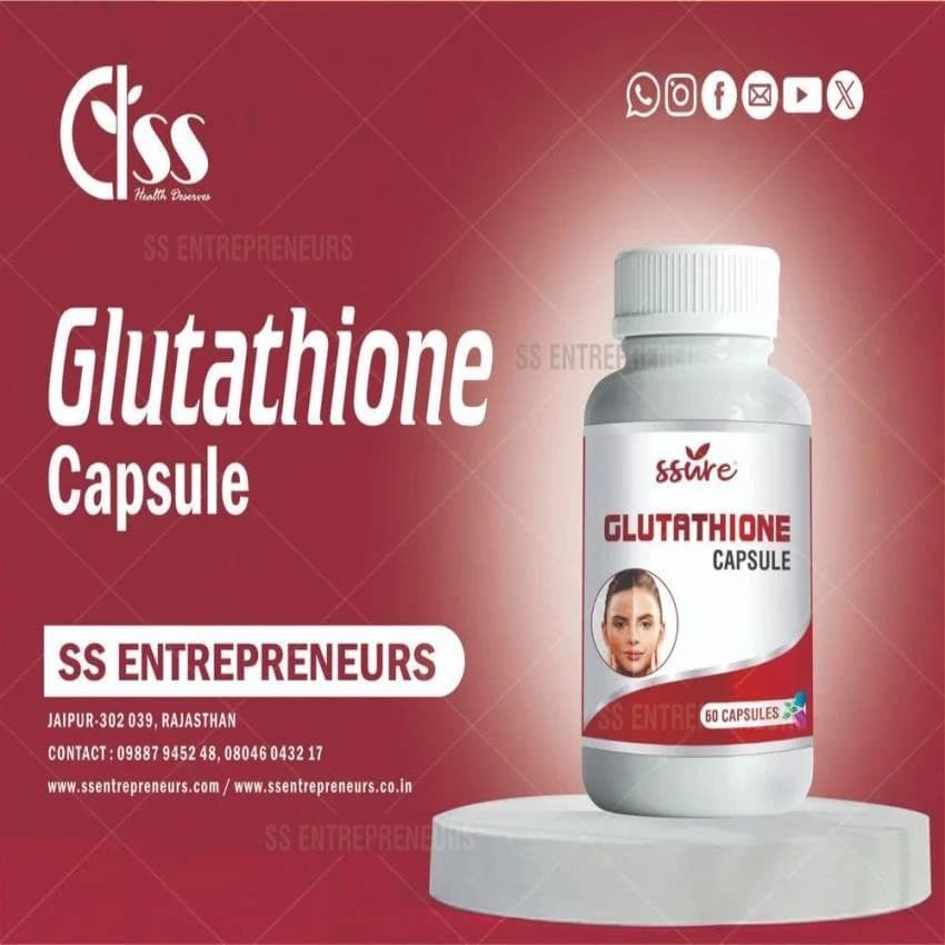 L Glutathione Capsules, For Skin Whitening, Packaging Type: Bottle