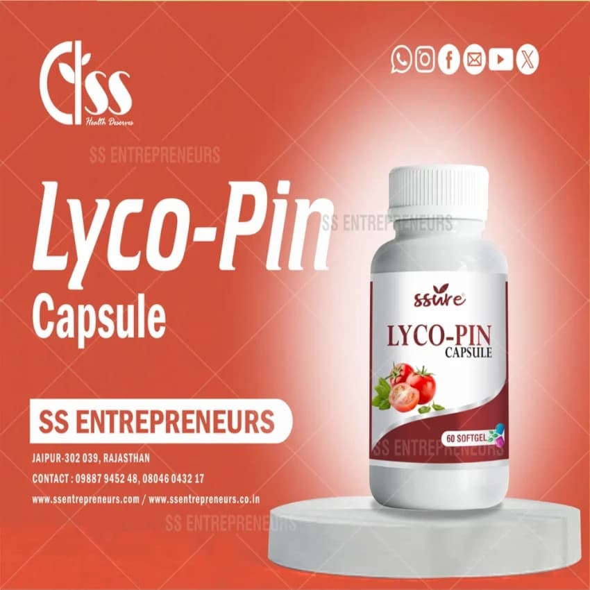 Lycopene Softgel Capsule, For Personal, Packaging Type: Bottle