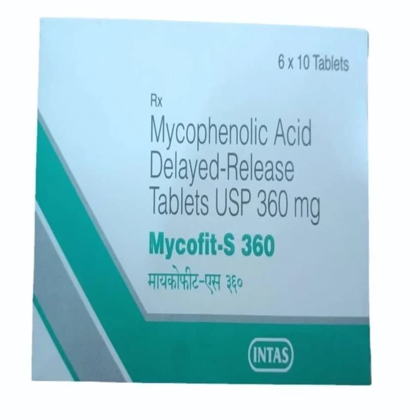 360mg Mycofit S Acid Mycophenolic Delayed Release Tablet