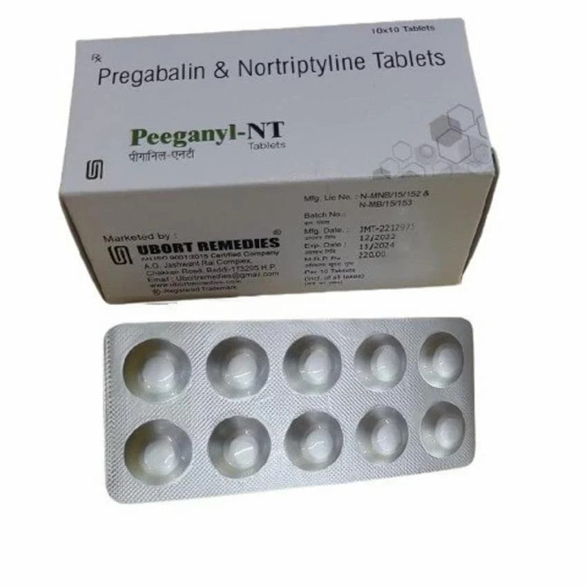 Pregabalin Nortriptyline Tablets