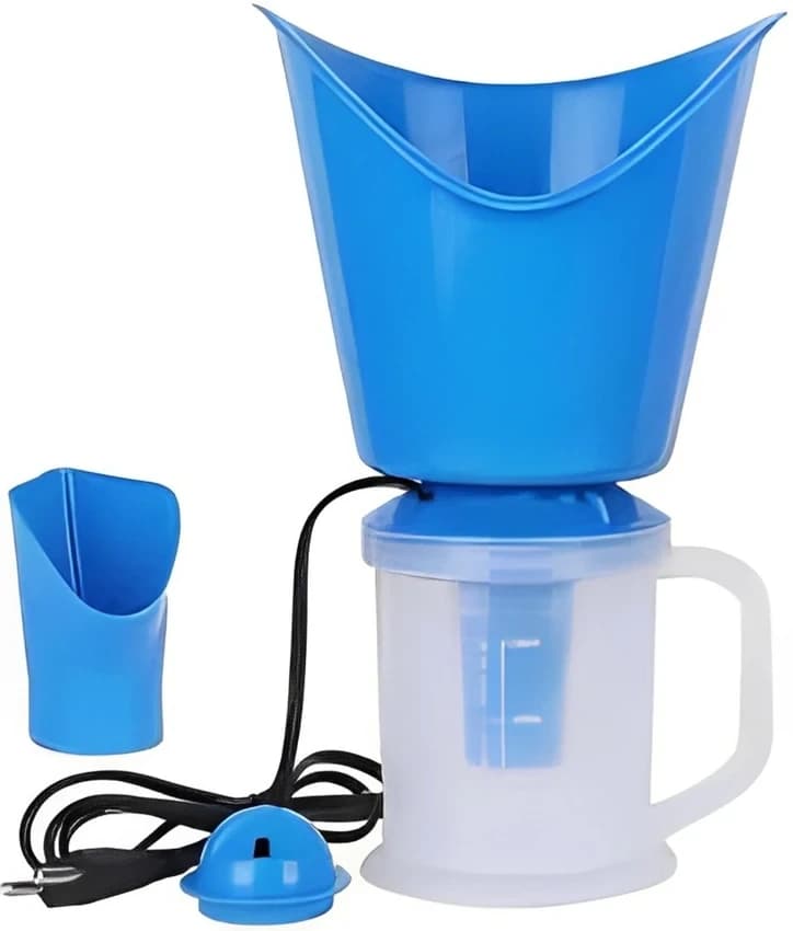 White And Blue ABS Mycure Vaporizer 3 in 1 Steam Inhaler, Steam Vaporizer & Facial Sauna, Capacity: 500ml