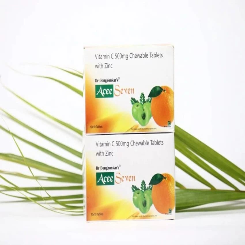 Vitamin c and zinc chewable tablets 500mg, 10 X 10
