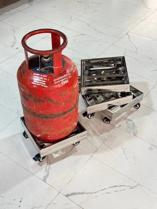 Gas Cylinder Trolley With Wheels