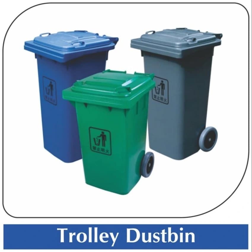Plastic Trolley Dustbins, For Industrial