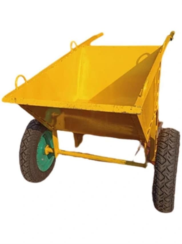 Mild Steel Double Wheel Barrow, For Construction, Load Capacity: 100kg