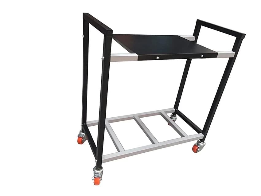 Mumma''s LIFE- Inverter Trolley for Home Trolley, Metal Inverter Trolly (Black)