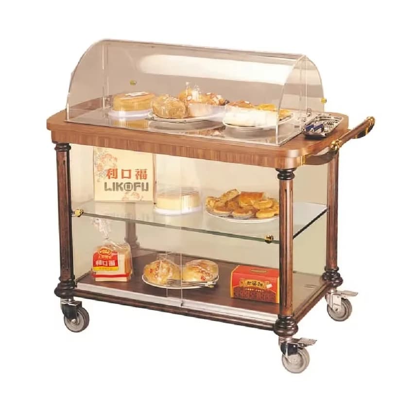SS 304 Hotel Pastry Trolley, No. Of Trays: 10 trays, Load capacity: 150 kg