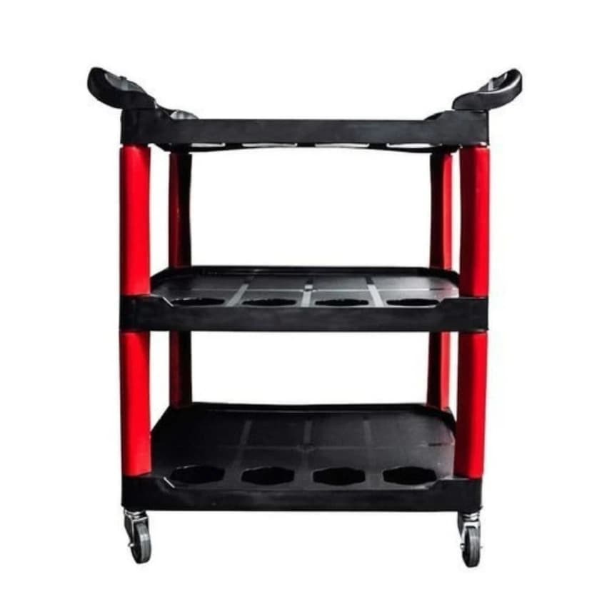 Heavy Plastic Car Detailing Trolley, Load Capacity: 50kg