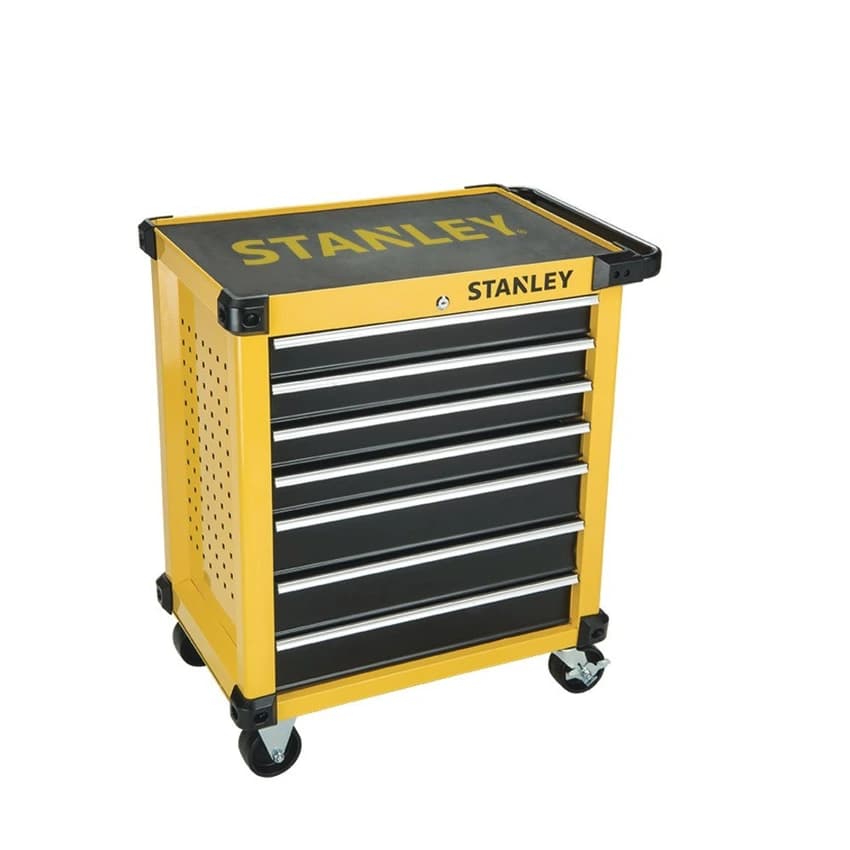 Black Mild Steel Stanley Tool Trolley, For Industrial, Model Name/Number: STST74306-8