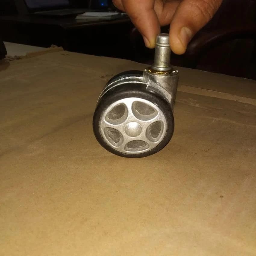 Black 2 X 1.5 Copolymer Chair Wheel