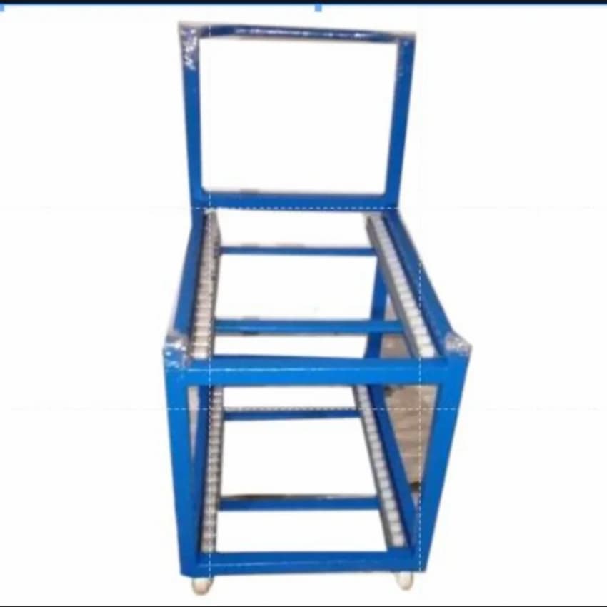 Mild Steel Roller Trolley, For Material Handling, Load Capacity: 100 Kg