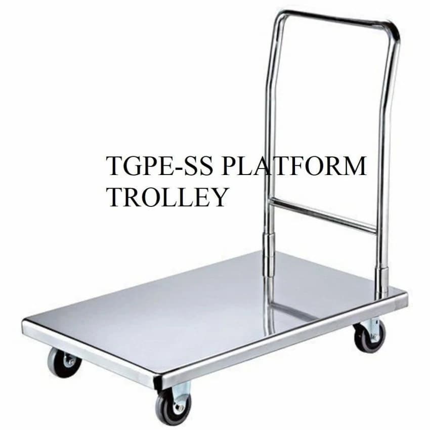 Stainless Steel Box Handling Trolley, For Industrial