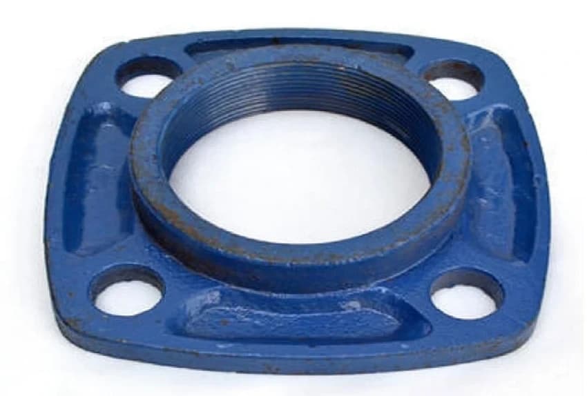 Four Bolt Square Cast Iron Flange (PN40)