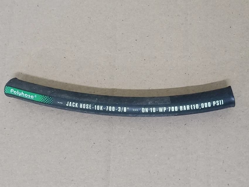 Black Rubber Jack Hose Pipe