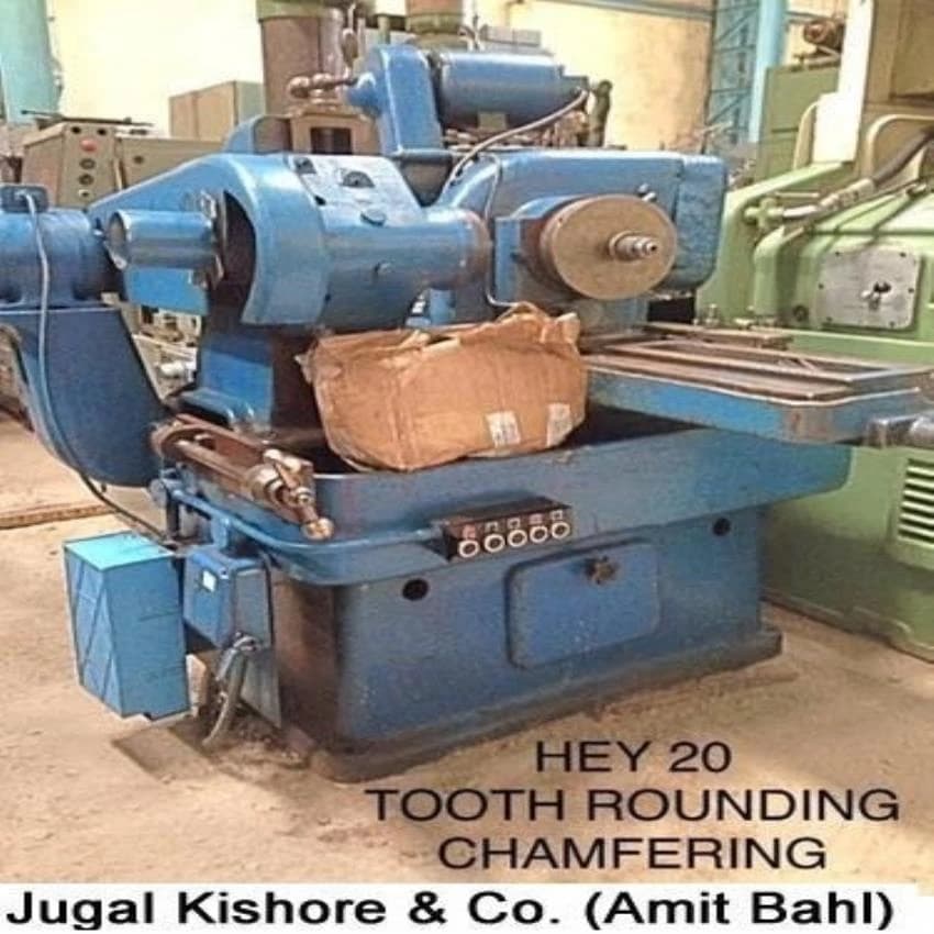 Jugal Kishore Semi-automatic Gear Tooth Rounding Hey Machine