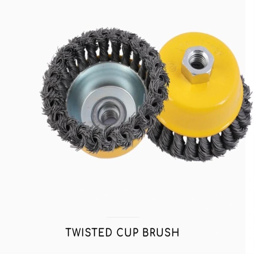 Carbon Steel Twisted Cup Brush Xtra Power, 100, Maximum RPM: 5500