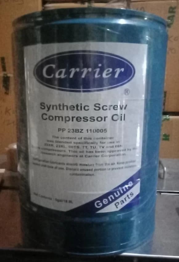 Carrier Screw Compressor Oil, Packaging Type: Barrel