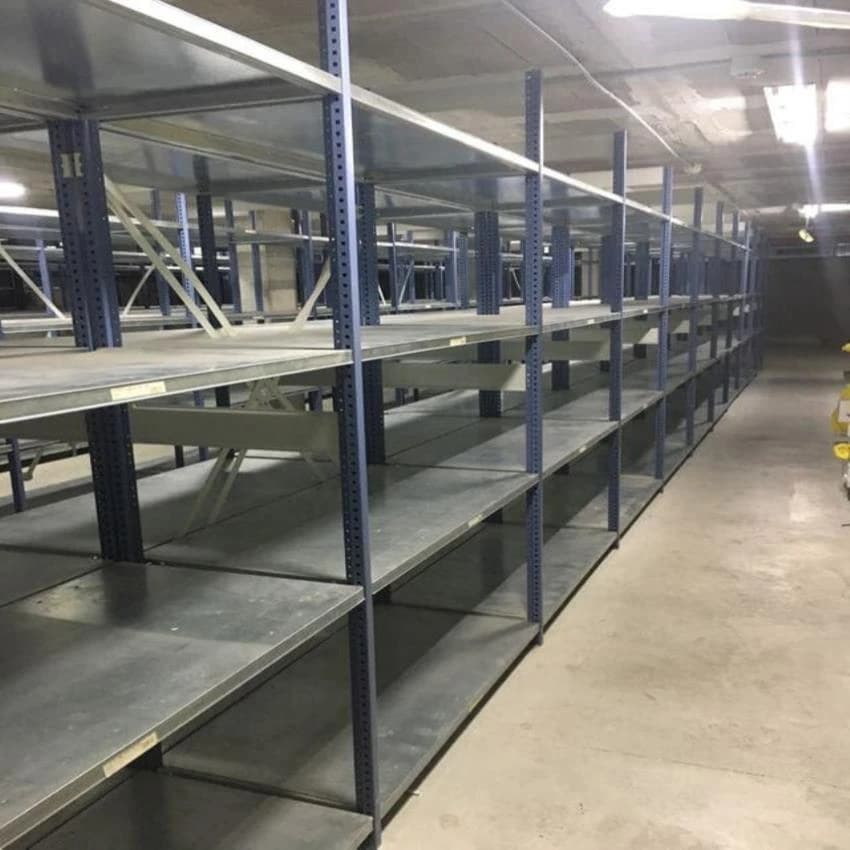 10 ft Mild Steel Rashmi Slotted Angle Racks, Storage Capacity: 100 kg