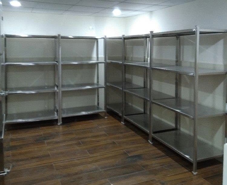 Stainless Steel Cold Storage Racks, For Hotel