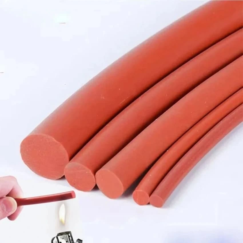 Red Silicone Rubber Cord, Packaging Type: Roll