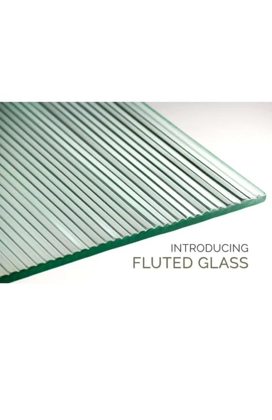 Multicolor 10 mm Fluted Glass, For Home