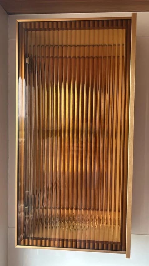 Fluted Partition Glass