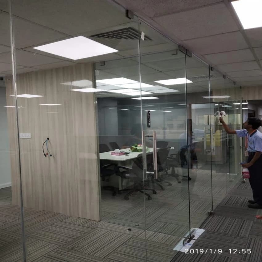 Saint Gobain Sliding Toughened Glass Door