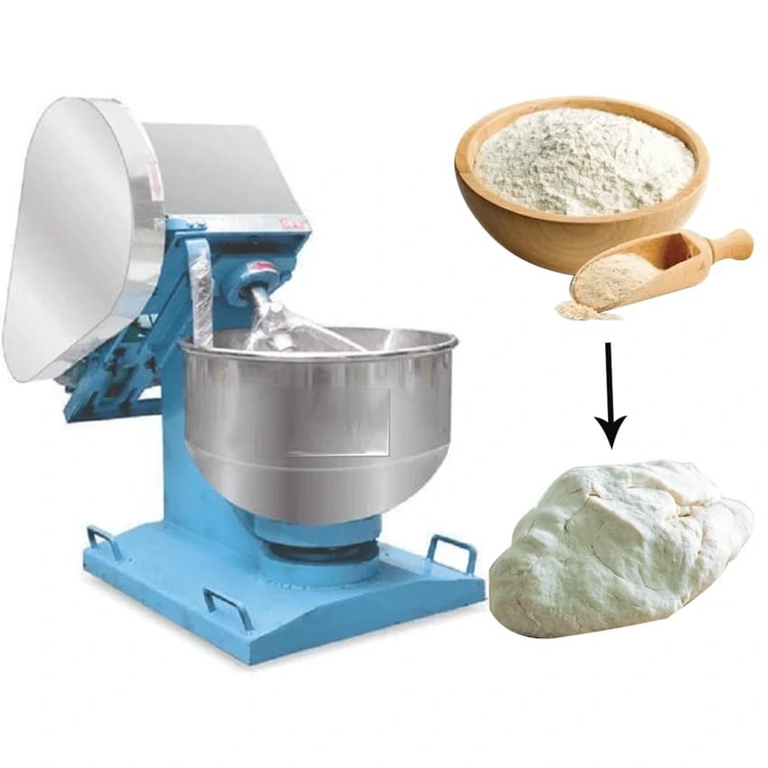 Automatic Spiral Dough Mixer Machine (20 L Bowl, 2 HP Motor)