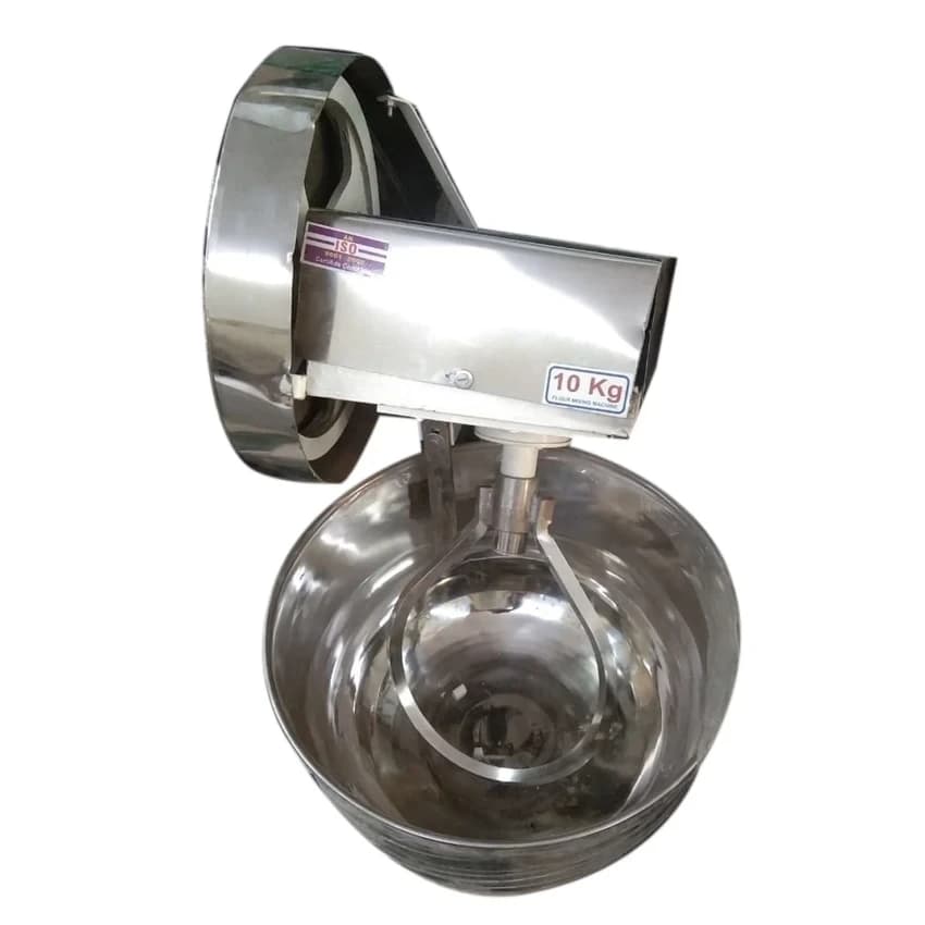 Semi-Automatic Stainless Steel Atta Kneading Machine (10 L Bowl Capacity)