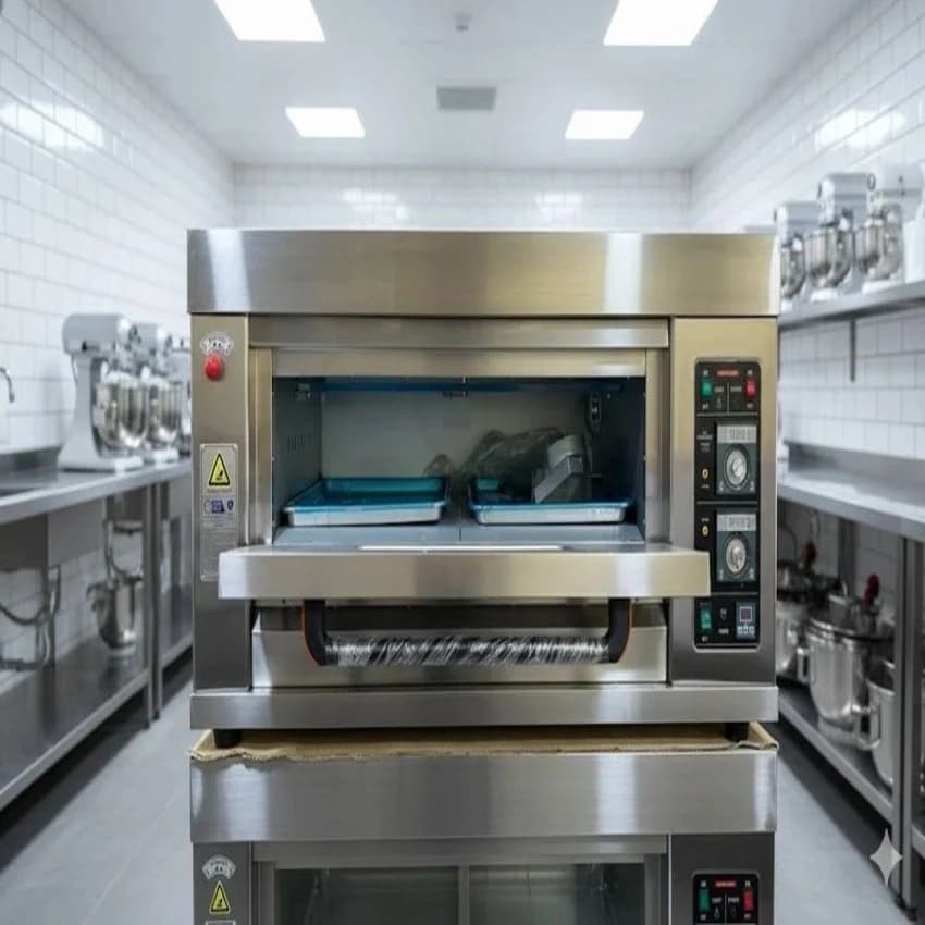 Single Deck Electric Oven (16x24 inch Tray Size, 400°C Max Temperature)